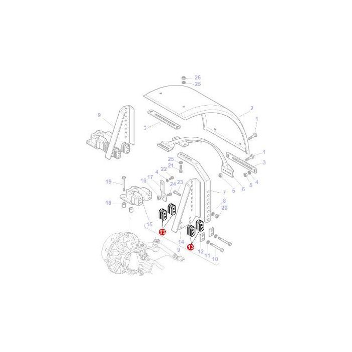 Spacer - 3785051M1 - Massey Tractor Parts