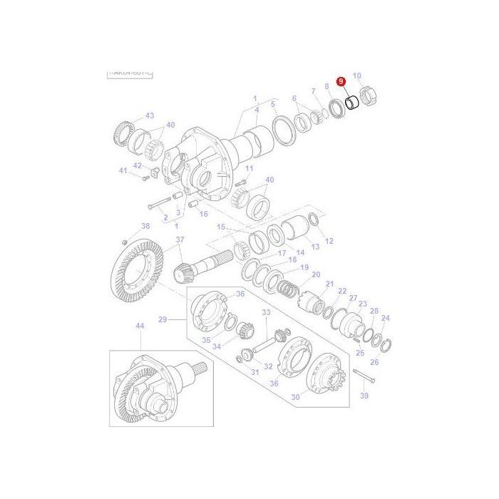 Spacer Differential - 3429043M1 - Massey Tractor Parts