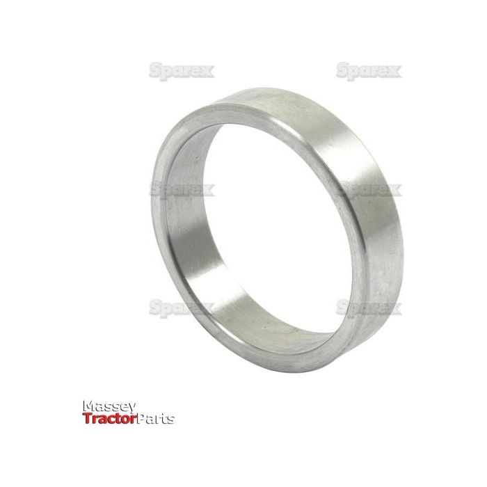 Introducing the Spacer (Sparex Part No. S.59118) by Sparex, a metal ring-shaped tractor part with "Massey Tractor Parts" in the background, perfect for integrating with your cross shaft system.