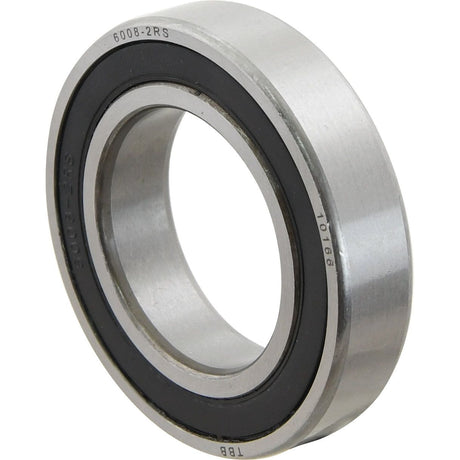 The Sparex Deep Groove Ball Bearing (60082RS) - S.18040, with a metal cylindrical design and black inner lining inscribed with code "6008-2RS," is perfect for various applications.