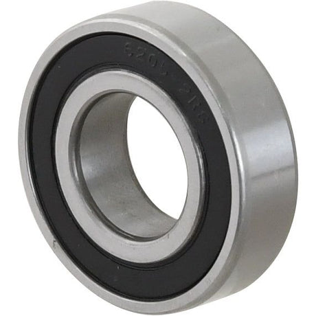 A close-up view of a single Sparex Deep Groove Ball Bearing (62052RS) - S.18087 with a black inner ring.