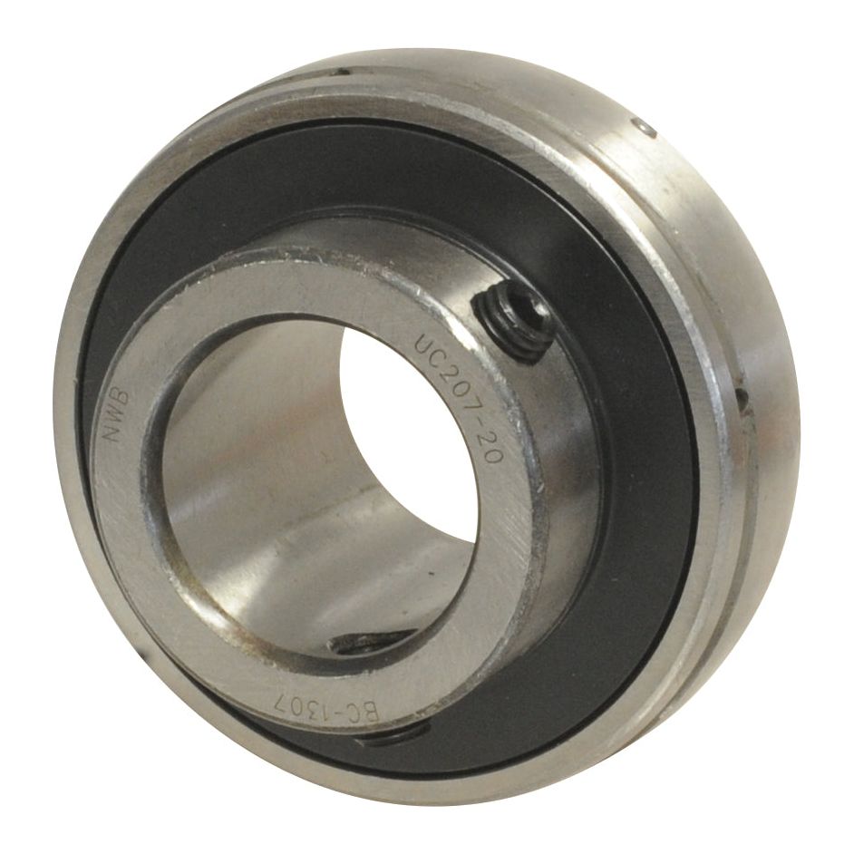 Close-up image of a Sparex Plummer Block Bearing Insert (UC208-24) - S.18586, measuring 1 1/2 inches and featuring an engraved model number on its surface.