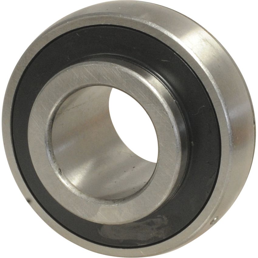 A close-up view of the Sparex Plummer Block Bearing Insert (UC208-24) - S.18586 with a circular design and a central hole, featuring a black sealing ring between the inner and outer rings.