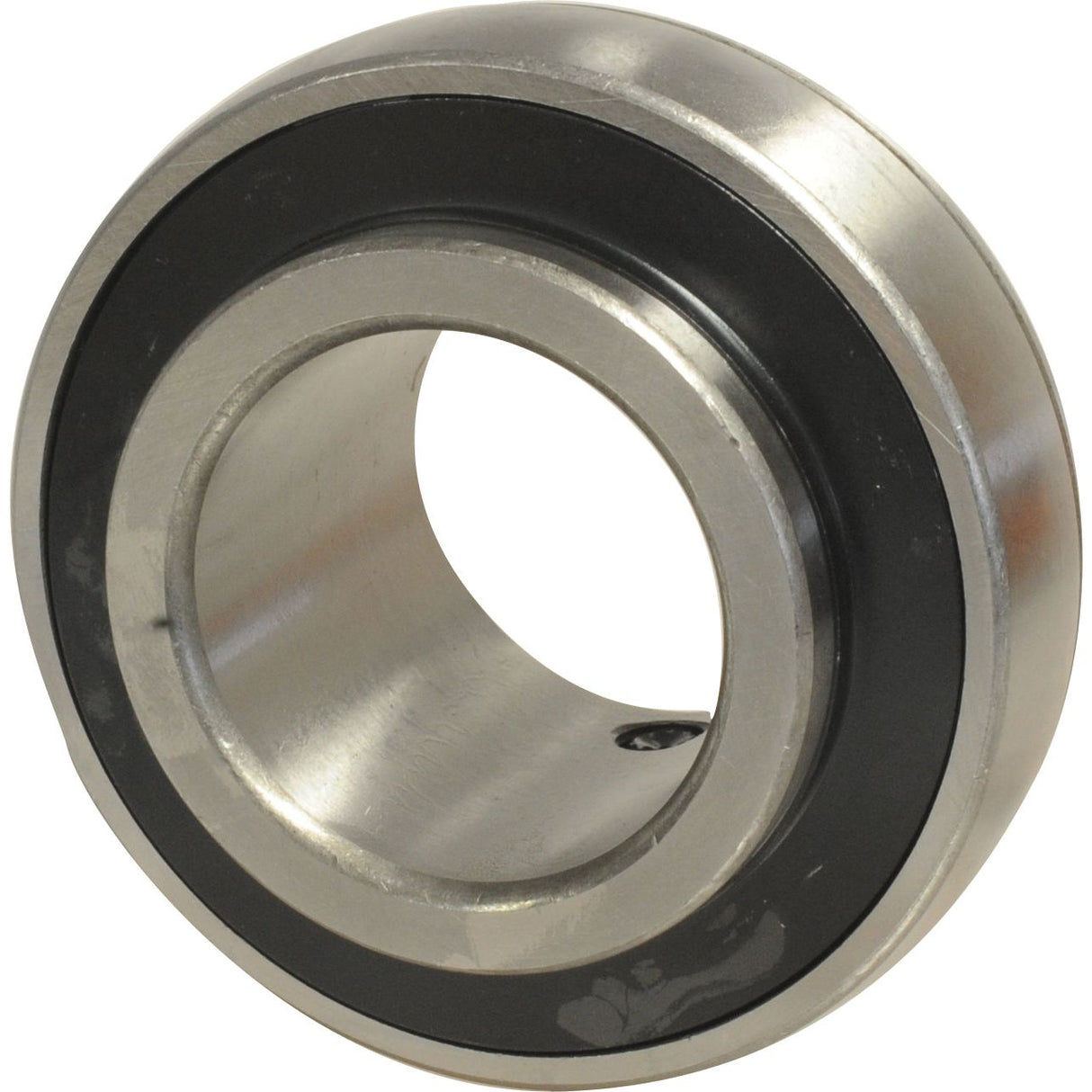 A close-up of a single Sparex Plummer Block Bearing Insert (UC212) - S.18438 with a smooth outer ring and a black inner ring.