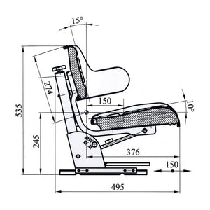 Sparex Seat Assembly
 - S.71050 - Massey Tractor Parts