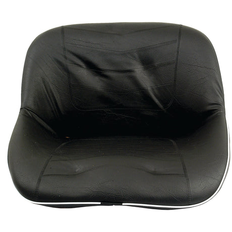 A black, padded seat cushion with visible creases and stitching detail, perfect as a Kubota compatible seat, available as the Sparex Seat Assembly (Sparex Part No. S.71984).