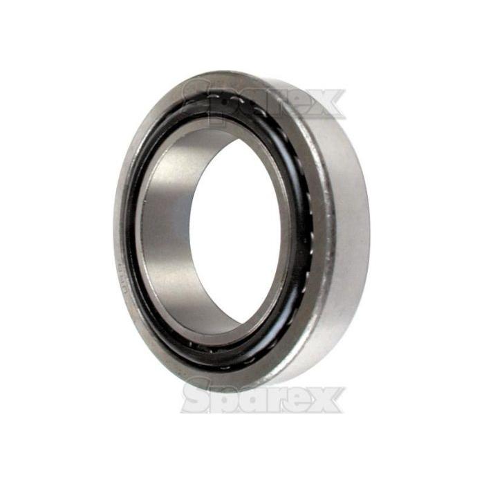 The Sparex Taper Roller Bearing (30215) - S.18223, designed with an inner and outer ring and ball elements to reduce friction in mechanical systems, is compatible with Massey Ferguson applications.