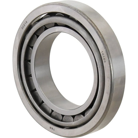 The Sparex Taper Roller Bearing (30216) - S.18224 is an ideal choice for Fiat or Zetor machinery, featuring clearly visible inner and outer rings along with rolling elements.