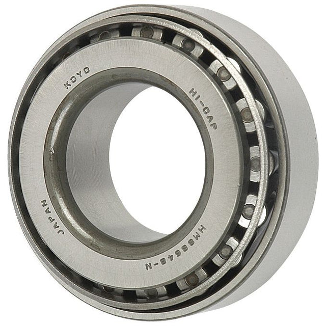 A silver cylindrical taper roller bearing with visible inner and outer rings, marked "Sparex" and "HI-CAP" along with other text, including the model number HM88648/HM88610 (S.7781).