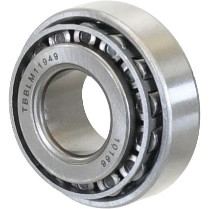 Introducing the Sparex Taper Roller Bearing (LM11949/11910) - S.2972: A premium tapered roller bearing featuring cylindrical rollers and an inner ring stamped with the numbers "11949" and "10168," ideal for various machinery applications. This product, crafted by Sparex, guarantees high quality and reliability to meet all your industrial needs.