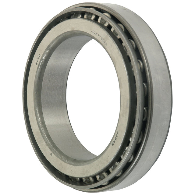 A close-up image of a cylindrical, metallic Sparex Taper Roller Bearing (JLM714149/JLM714110) - S.43417 with visible rollers and outer and inner races.
