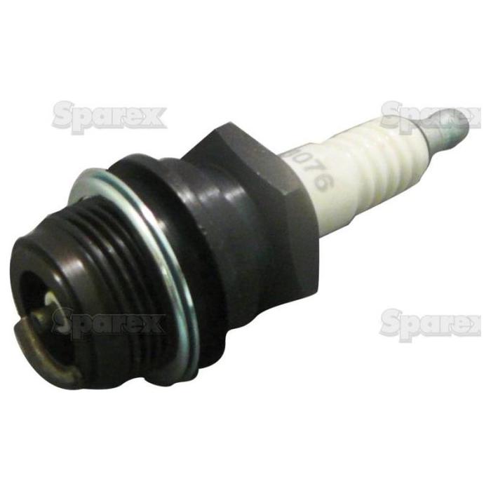 A single Sparex Spark Plug (Part No. S.67609) with a black hexagonal metal base, white ceramic insulator, and metal electrode tip, set against a plain white background.