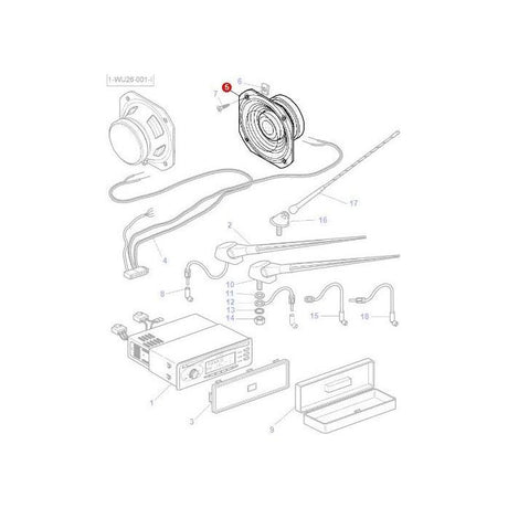 Speaker - 4274735M1 - Massey Tractor Parts