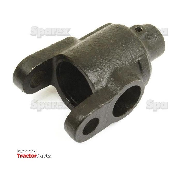 A metal automotive or machinery part with two bolt holes and a cylindrical opening. The background is plain white with faint watermarks, and a small "Massey Tractor Parts" logo is present in the bottom left, reminiscent of Massey Ferguson’s classic designs. This part is identified as the Levelling Box Gear Housing - 3/4'' (Sparex Part No.S.539) from the Sparex brand.