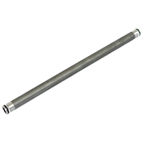 A Steel Hydraulic Pipe x with a smooth surface and rubber ring-like ends, identifiable by Sparex Part No. S.40879, laid horizontally on a white background, resembling a Massey Ferguson stack pipe.