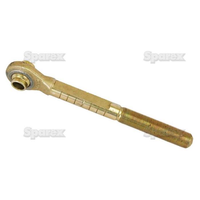 The Sparex Top Link Ball End - 1 1/16'' UNF - Cat.1 (Sparex Part No. S.449) is a metal rod with a threaded end and an eyelet bearing on the opposite end, featuring a ball bore of Ø19mm, ideal for use in mechanical linkages and suitable for Massey Ferguson applications.