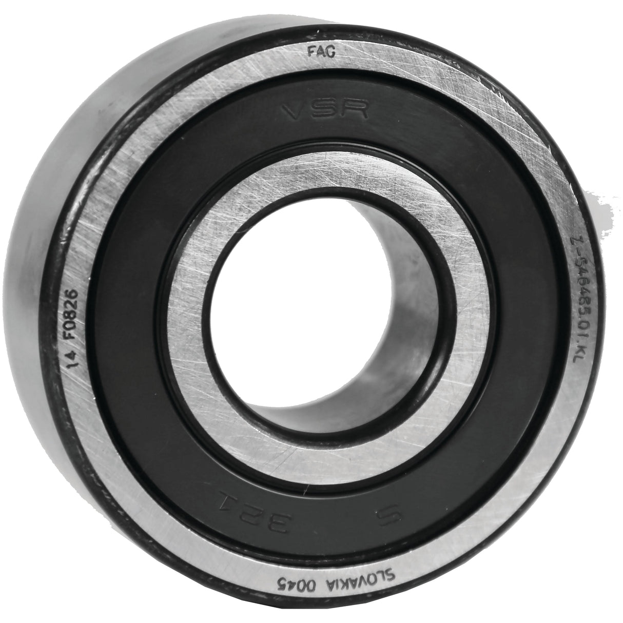 The Sparex Spigot Bearing - S.146132 features etched alphanumeric details on its metal surface. It comes with a black outer casing, silver inner rings, a 25mm inner diameter, and a 62mm outer diameter.