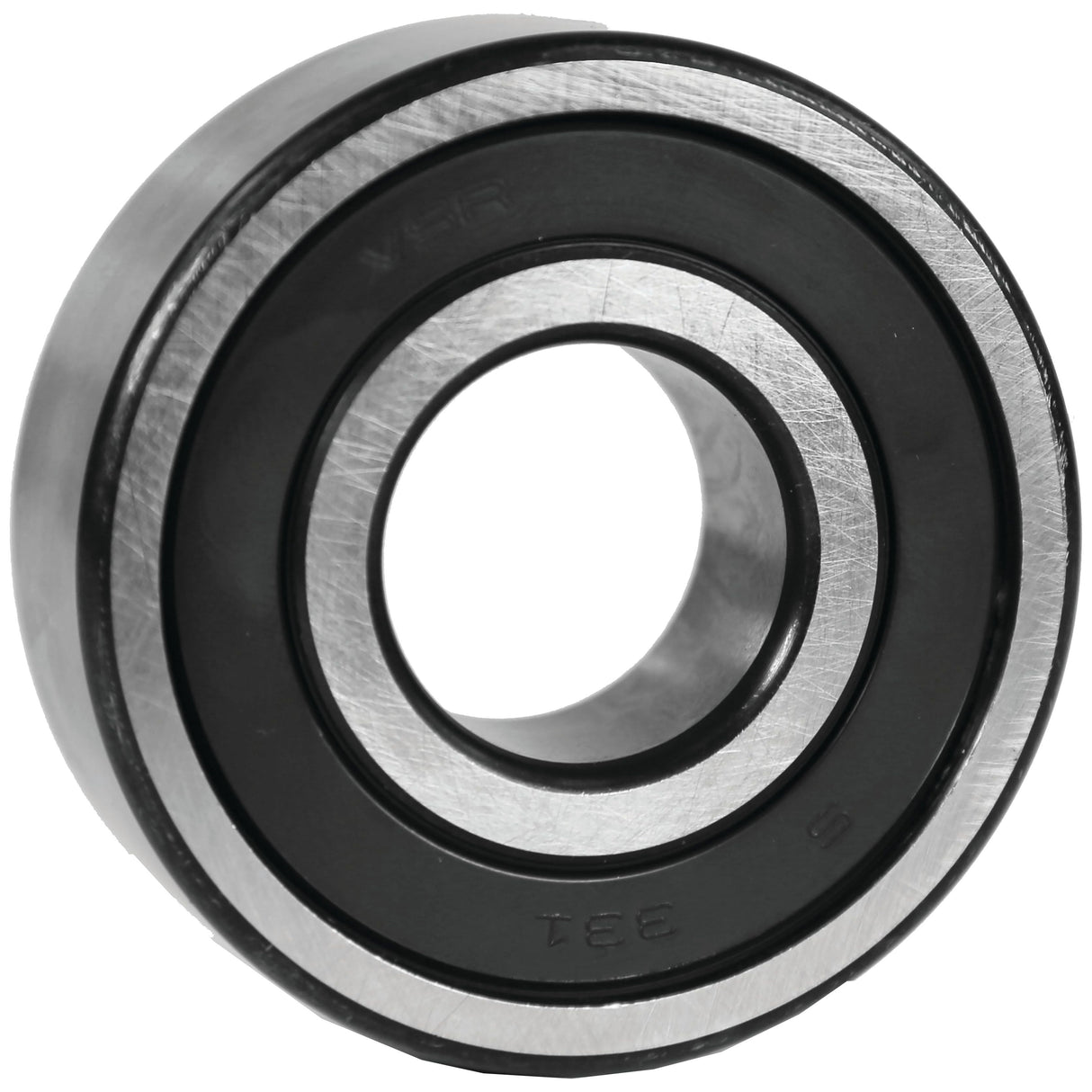 A close-up image of the Spigot Bearing - S.146132 by Sparex, featuring a metal exterior with a 62mm outer diameter and a black inner ring.