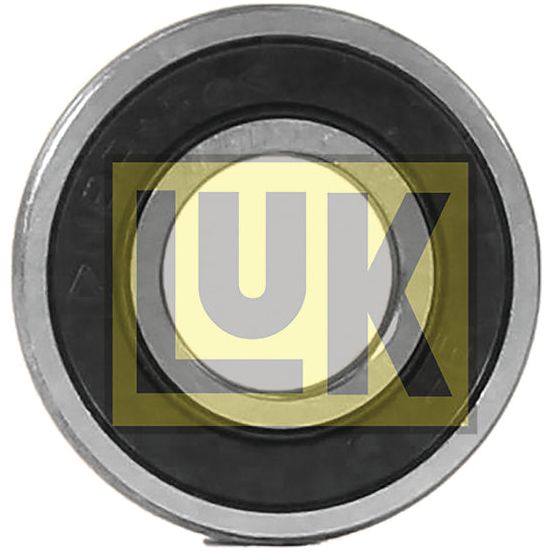 Close-up of a mechanical bearing with the "Sparex" logo superimposed in the center. The bearing, identified as Spigot Bearing - S.146136, is circular and has a metallic outer ring with a black inner section.