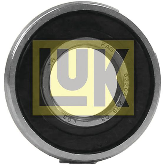 A close-up image of the Spigot Bearing - S.146141 from Sparex with the brand's logo superimposed over it. The 2RS seal bearing features a black rubber seal and a metal outer ring.