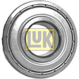 A metal spigot bearing, part number S.156493 from the Sparex brand, featuring the LUK logo in yellow and black at the center and designed for Case IH compatible systems.