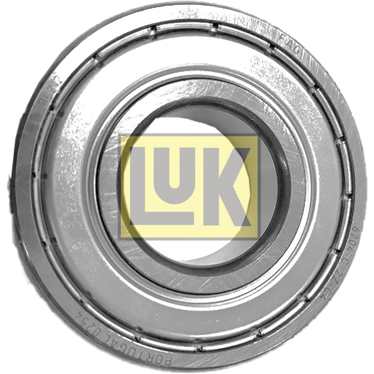 A metal spigot bearing, part number S.156493 from the Sparex brand, featuring the LUK logo in yellow and black at the center and designed for Case IH compatible systems.