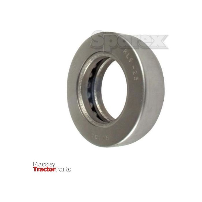 Close-up of a metal circular bearing marked "RLS 12-3" with the brand name "Sparex" in the background, showcasing a high-quality Sparex Spindle Bearing - S.65120.