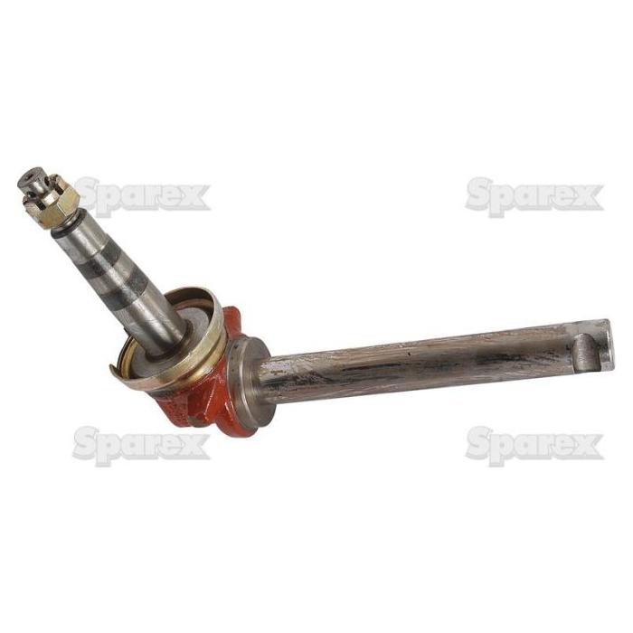A cylindrical metal mechanical spindle with a red attachment point, specifically the Spindle RH (Sparex Part No. S.59542) by Sparex, designed for machinery. The background features faint "Sparex" watermarks.