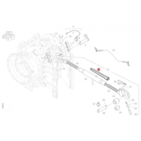 Spring Clip - F716870050050 - Massey Tractor Parts