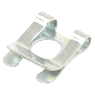 A Sparex Spring Clip (SL4), Part No. S.52327, has a metal rectangular shape, a central hole, and two folded edges.