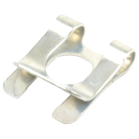 A Sparex Spring Clip (SL6), part number S.52329, is a silver metal clip featuring a central circular hole and two curved prongs on one side.