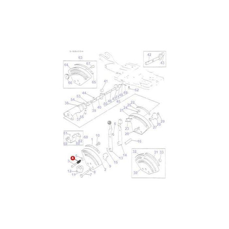 Spring Draft Control - 884389M1 - Massey Tractor Parts