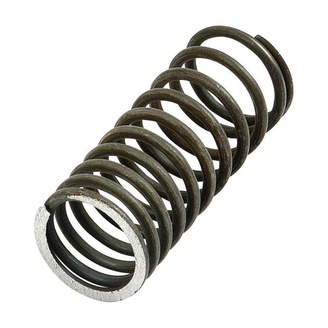 A detailed close-up of the Sparex Spring Valve - Inlet/Exhaust (Sparex Part No.S.57607) showcasing its metallic, coiled compression design with closely spaced helical turns.