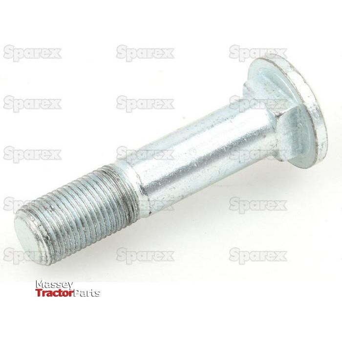 A metallic Square Wheel Bolt with a threaded body and a flat, cylindrical head. The words "Sparex" and "Massey Tractor Parts" are visible in the background. This bolt features a UNF Thread in dimensions of 5/8'' x 2 13/16'' and is identified as Sparex Part No.S.4663.