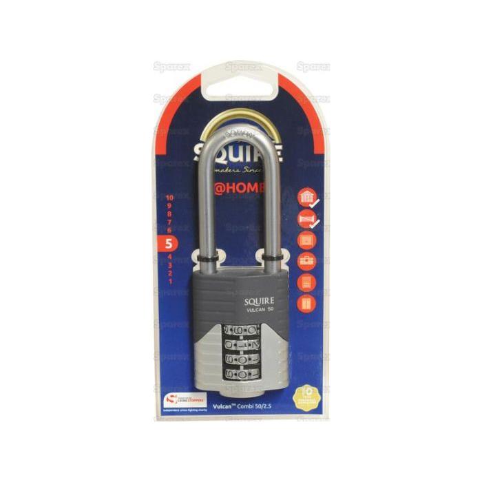 Squire 50/2.5 COMBI Vulcan Combination Padlock, Body width: 50mm (Security rating: 5)
- S.129900 - Farming Parts