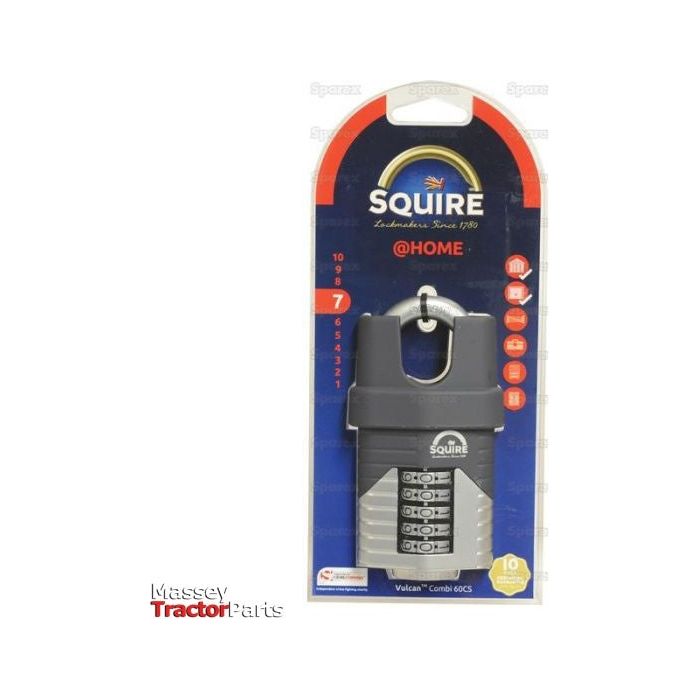 Squire 60CS COMBI Vulcan Combination Padlock, Body width: 60mm (Security rating: 7)
- S.129891 - Farming Parts