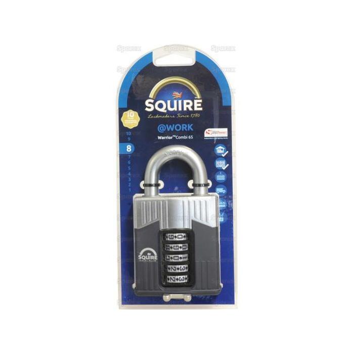 Squire 65 COMBI Warrior Combination Padlock, Body width: 65mm (Security rating: 8)
- S.129872 - Farming Parts