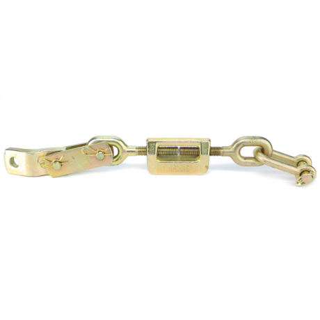 A Massey Ferguson - Stabiliser (part number 1661406M91) by AGCO, used for adjusting tension or length in cables and ropes, isolated on a white background, often found among Massey Ferguson tractor parts in the 1200 Series.