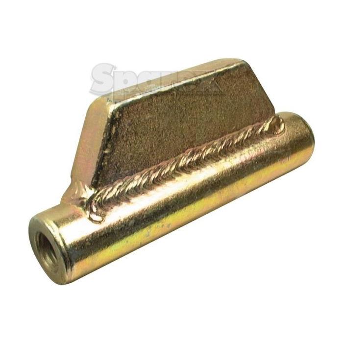 The Sparex Stabiliser Turnbuckle 171mm - 3/4'' UNC, featuring a metallic, T-shaped design with a threaded hole on one side and reinforced welding, is ideal for varying thread sizes.