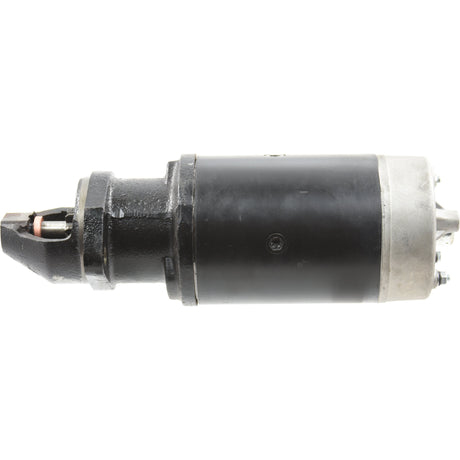 A cylindrical 3Kw Starter Motor - 12V (Sparex S.359841) with a black body, silver end cap, and copper connector is displayed horizontally against a white background.
