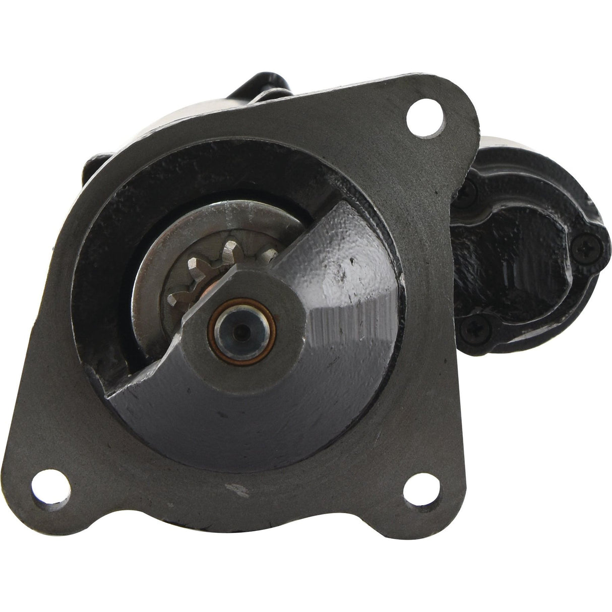 A close-up view of the Starter Motor - 12V, 4.2Kw (Sparex) with visible gear and mounting holes, branded by Sparex, Part No. S.150753.