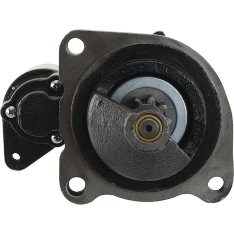 Close-up image of the Starter Motor - 12V, 4.2Kw by Sparex (Sparex Part No.S.150770), showcasing its gear and housing with mounting holes visible.