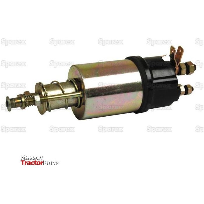 A Starter Solenoid, commonly used in automotive or machinery applications, with metallic connectors and a cylindrical body labeled "Sparex," designed for Ford/New Holland systems. This product is identified as Sparex Part No. S.41146 and is available from the brand Sparex.