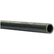 A close-up view of the Sparex Steel Hydraulic Pipe (18L) 18mm x 2mm, Black, 3m with a hollow circular cross-section. Part No.S.34005.