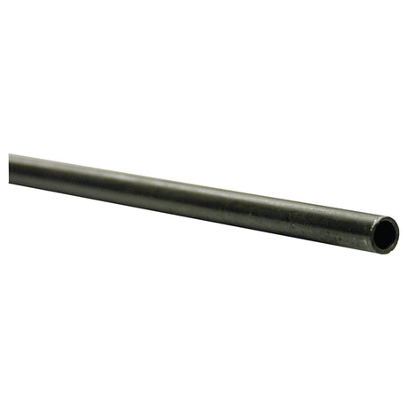 A single black Steel Hydraulic Pipe (6L) 6mm x 1.5mm, (Galvanised), 3m, shown horizontally against a plain white background, resembling a robust design from Sparex Part No.S.31200.