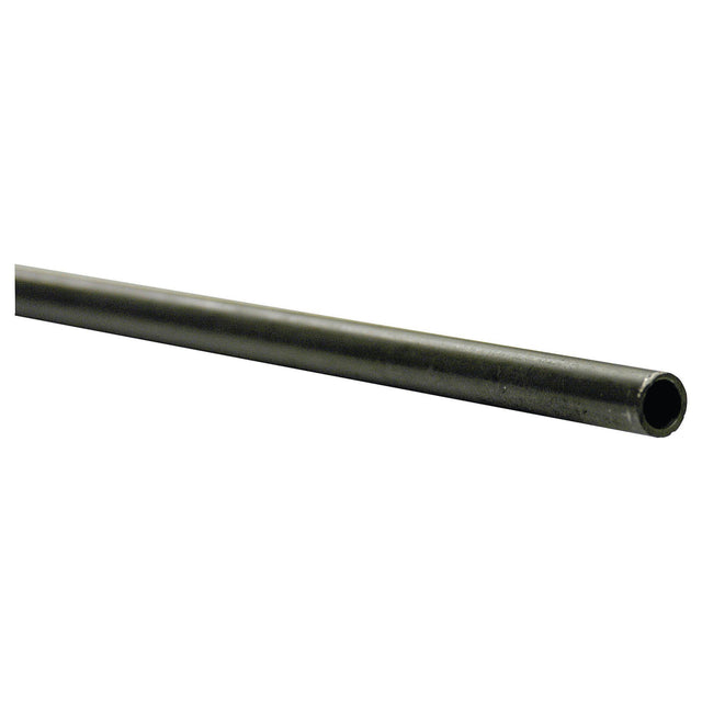 A Sparex Steel Hydraulic Pipe (10S), 3 meters long, featuring a black, cylindrical metal design with a hollow center and specified working pressure. (Sparex Part No.S.34003)