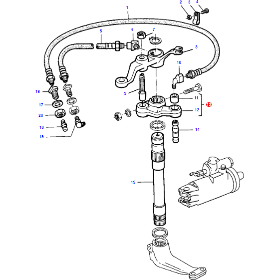 Steering Arm - 898355M91 - Massey Tractor Parts