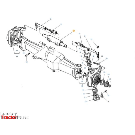 Massey Ferguson Steering Cylinder - 3428762M92 | OEM | Massey Ferguson parts | Steering Pumps & Reservoirs-Massey Ferguson-2WD Parts,Axles & Power Train,Cylinder Assemblies,Farming Parts,Front Axle & Steering,Steering Cylinders,Tractor Parts