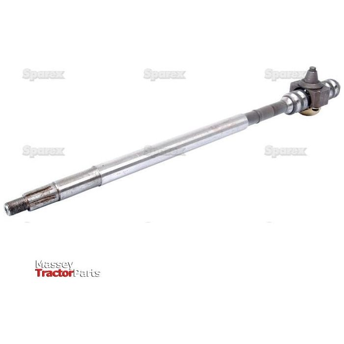 A long metal steering shaft with a cylindrical rod, multiple sections, and a threaded end. The "Massey Tractor Parts" logo is at the bottom left and "Sparex" is watermarked across the image. This part, known as Steering Shaft | Sparex Part No.S.66720 from the brand Sparex, is compatible with Ford New Holland models.