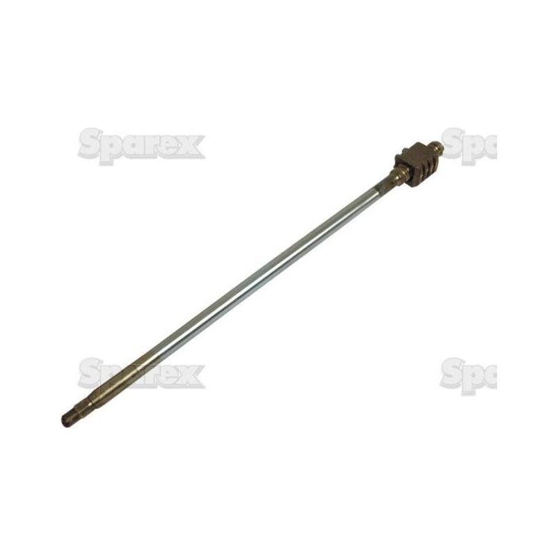 A Sparex Steering Shaft (Part No. S.70578) featuring threaded ends and a clamp mechanism near one end, set against a white background with faint "Sparex" watermark logos, ideal for Kubota and Yanmar machinery.